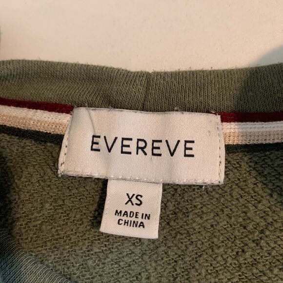 Evereve Sweatshirt Womens XS Extra Small Ivy Ribbed Quilted Puff Sleeve Pullover - Picture 8 of 13